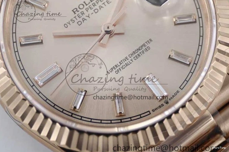 MiroTime 1230 AllSeason Day Date 40mm RG 904L Steel TWF 1:1 Best Edition RG Crystal Dial on RG Bracelet A 2350